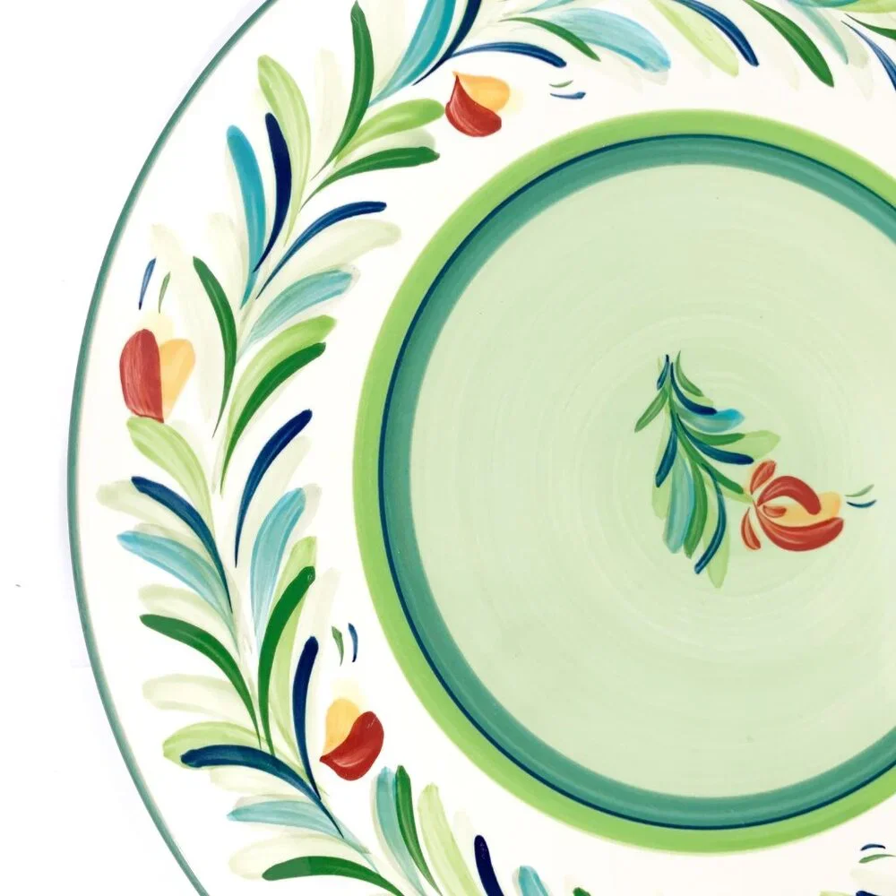 Southern Living at Home Gail Pittman Hand Painted Provence Dinner Plate (1)
